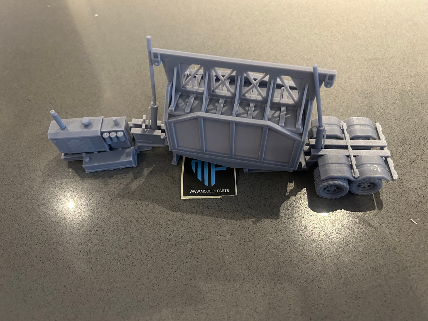 Car crusher lorry back