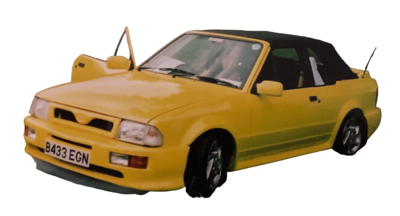 Ford Mk4 Escort Illusion Van with mk5 cosworth bumpers shell body