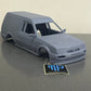 Ford Mk4 Escort Illusion Van with mk5 cosworth bumpers shell body