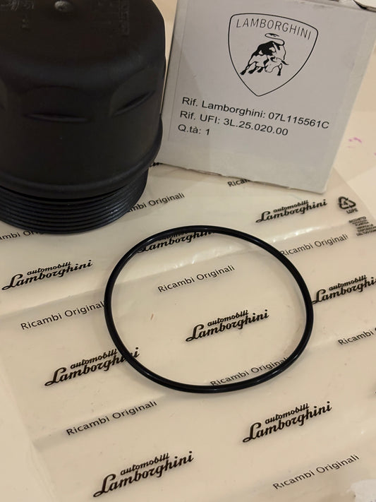 Lamborghini Gallardo OEM Oil Filter ORING seal  for 5.0L Engine 2003-2008 Genuine 07L115561C