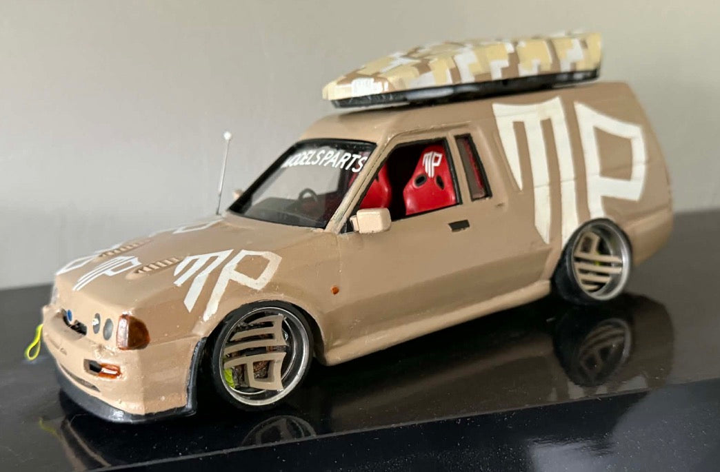 Ford Mk4 Escort Illusion Van with mk5 cosworth bumpers shell body