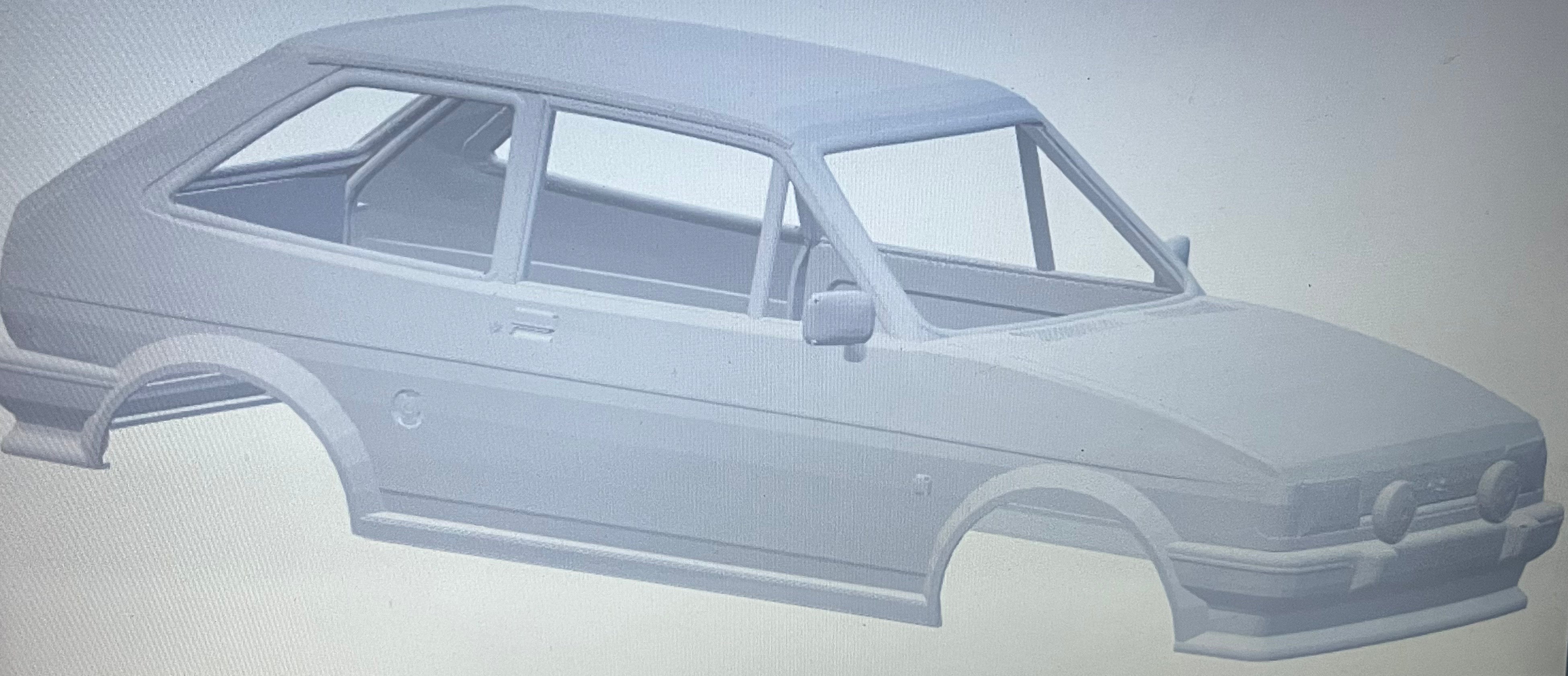Ford fiesta mk2 XR2 shell body interior chassis – models parts