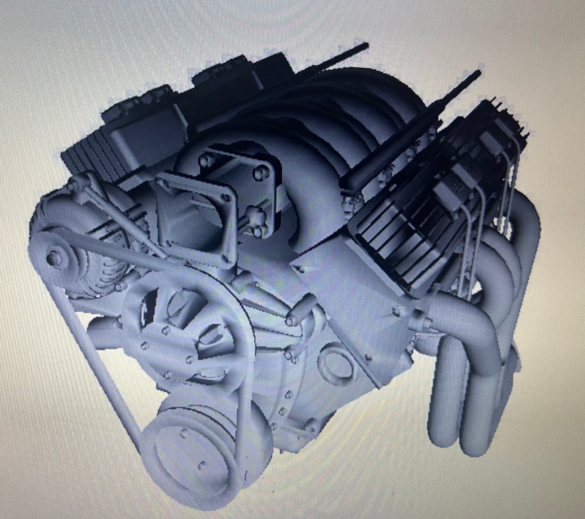 Ls8 Without Winglets LS V8 Engine – models parts