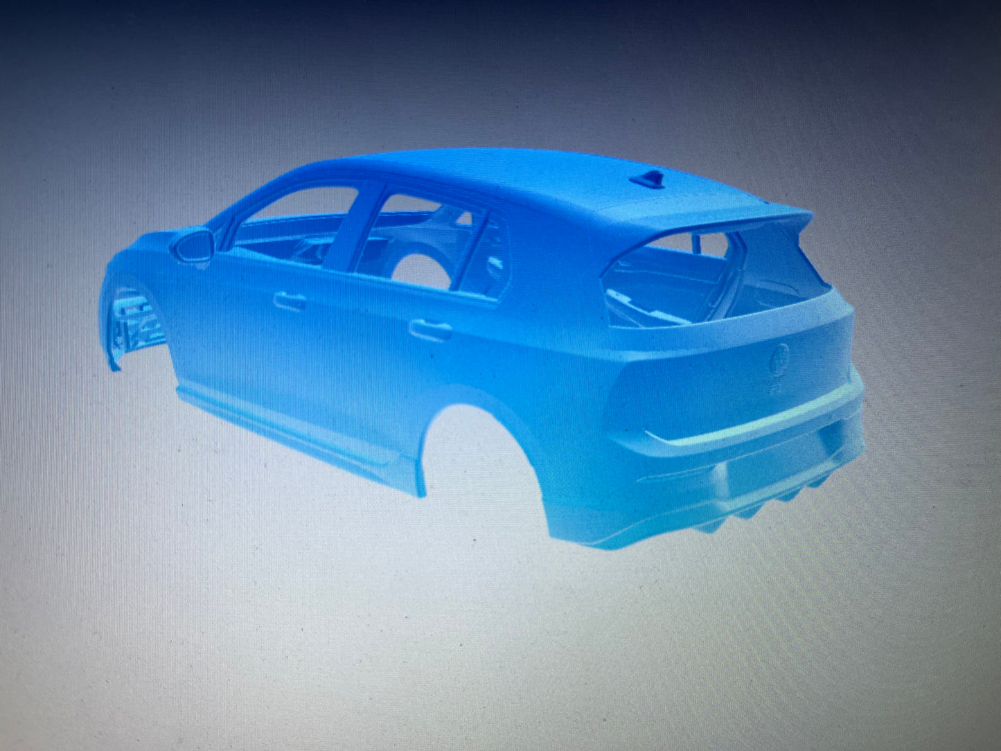 VW Golf R 2022 mk8 shell body